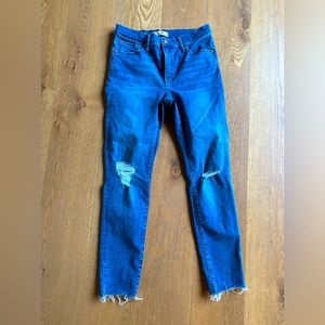Madewell 9” Mid-Rise Skinny Distressed